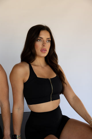 Zip It Bra Top