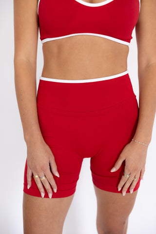 Red Hot Biker Shorts