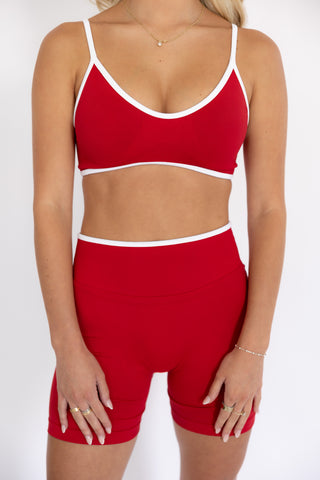 Red Hot Biker Shorts